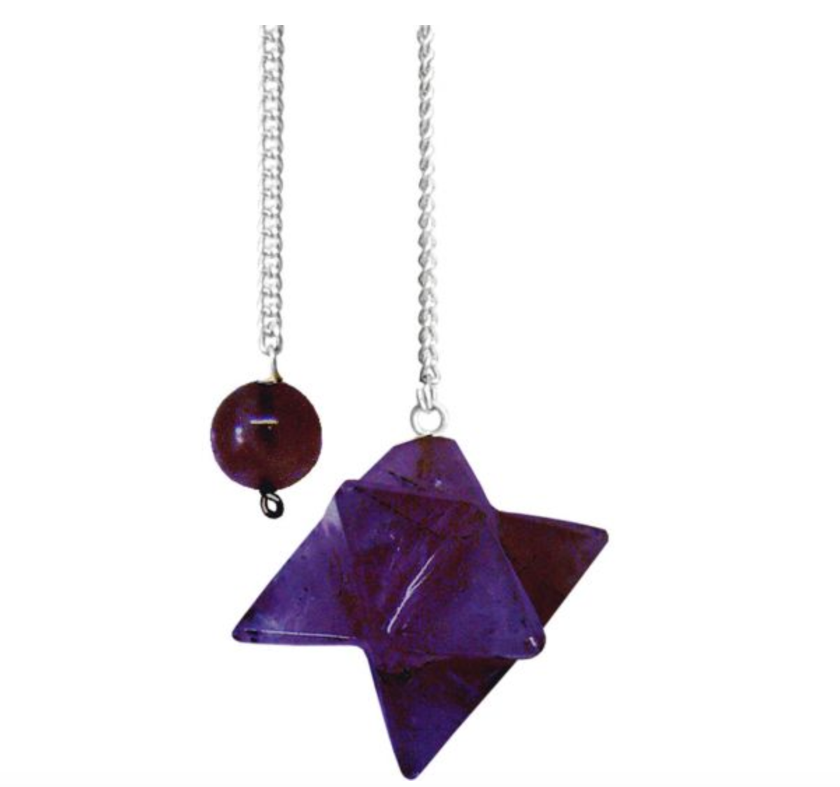 Merkaba Amethyst Pendulum